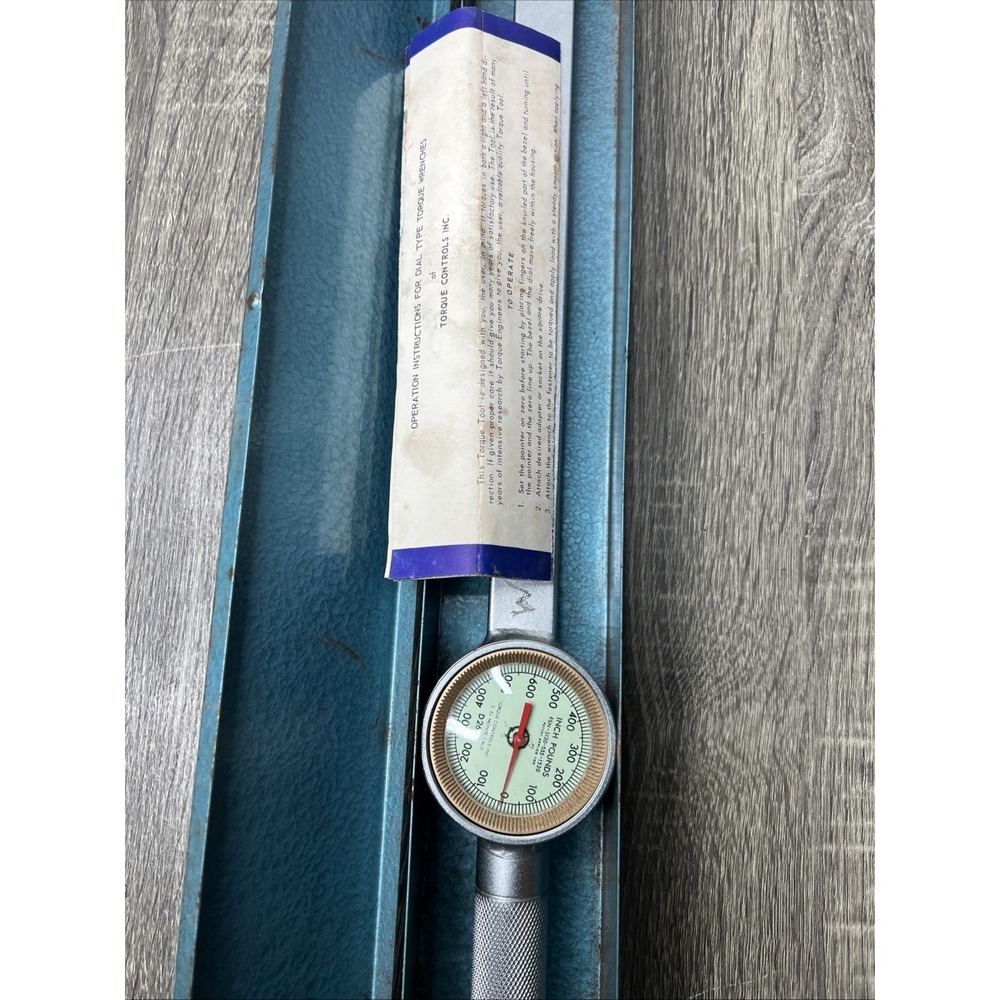 Torque Controls TCI D2600 Dial Torque Wrench 3/4" Drive 0-600 Ft/lbs USA Made - Picture 3 of 9